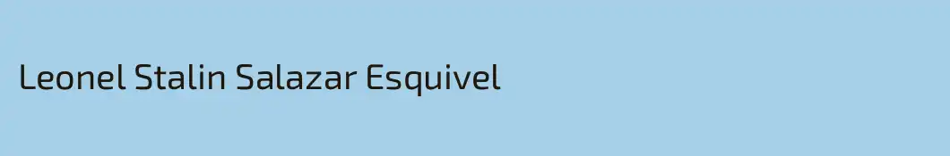 Leonel Stalin Salazar Esquivel